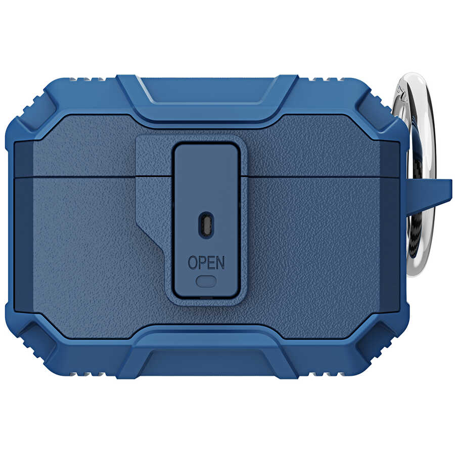 Airpods Uyumlu Pro Kılıf Zore Airbag 27 Silikon-Lacivert