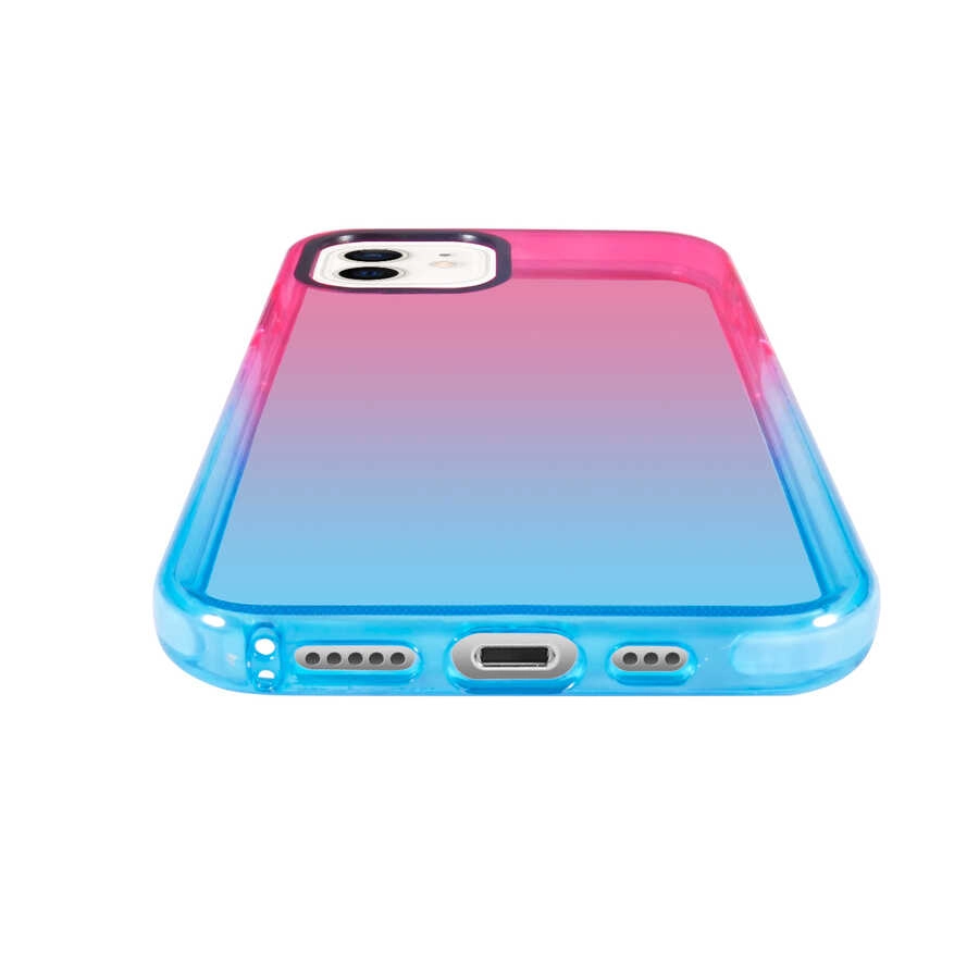 iPhone Uyumlu 12 Kılıf Zore Renkli Punto Kapak