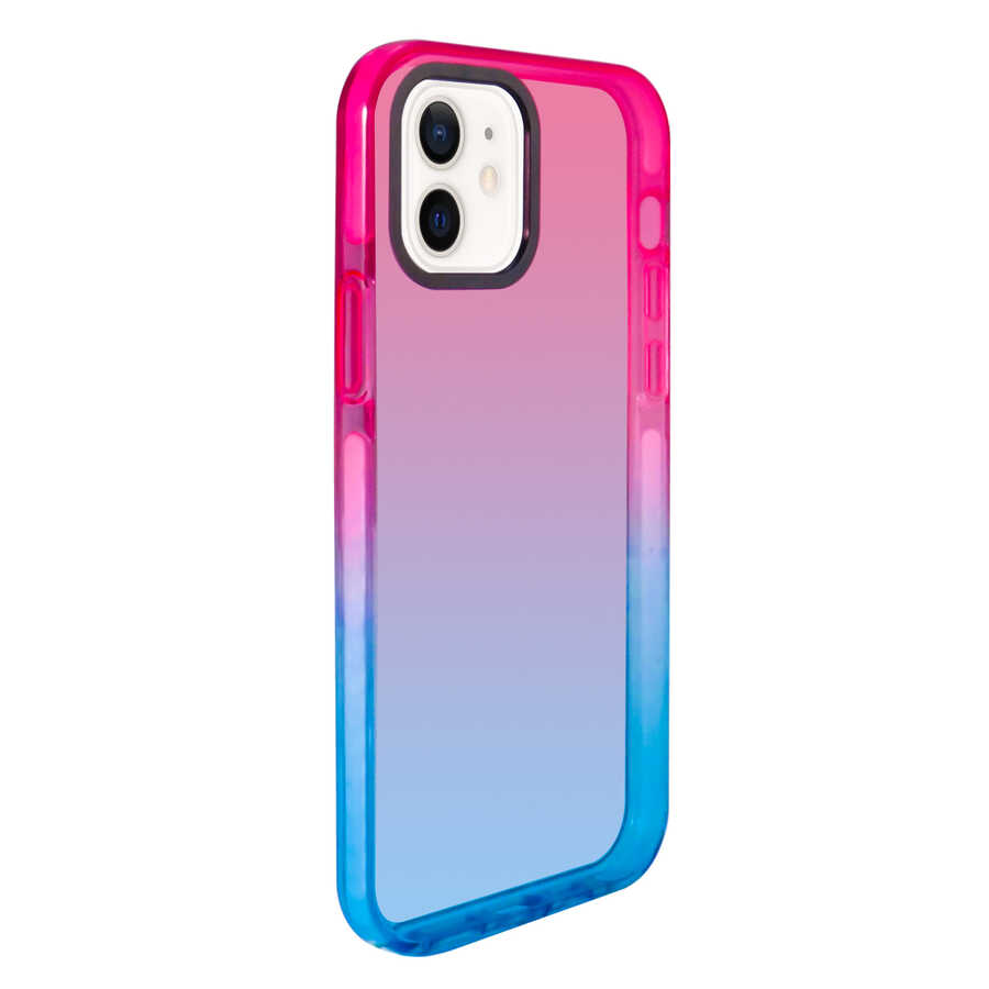 iPhone Uyumlu 12 Kılıf Zore Renkli Punto Kapak