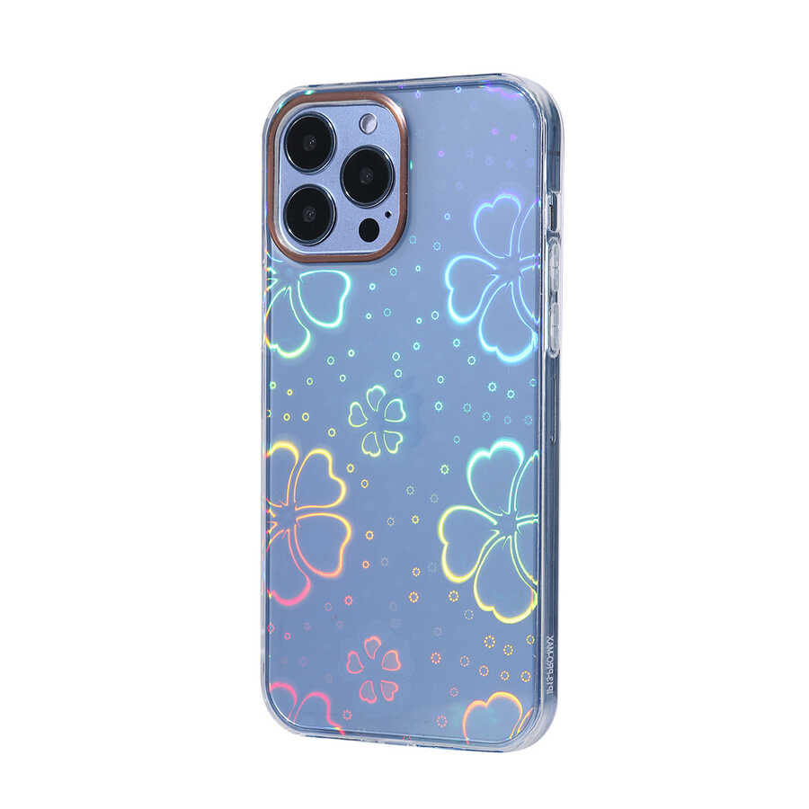 iPhone Uyumlu 13 Pro Max Kılıf Zore Sidney Desenli Sert Kapak