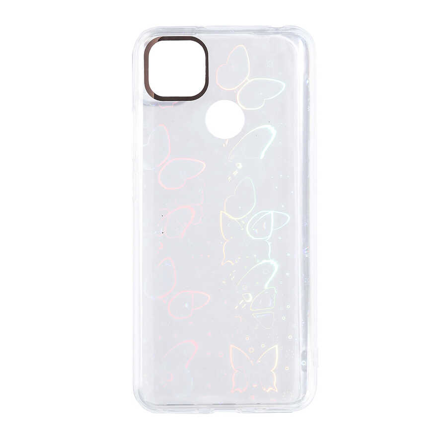 Xiaomi Uyumlu  Redmi 9C Kılıf Zore Sidney Desenli Sert Kapak-Butterfly no2