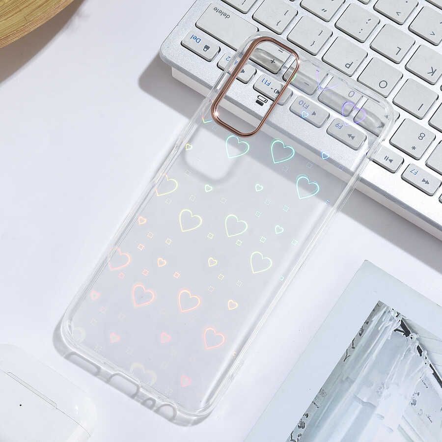 Vivo Y20 Kılıf Zore Sidney Desenli Sert Kapak-Heart no1