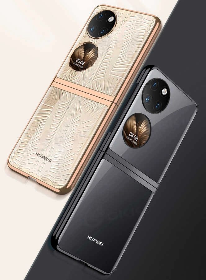 Huawei Uyumlu P50 Pocket Kılıf Zore Kıpta Kapak