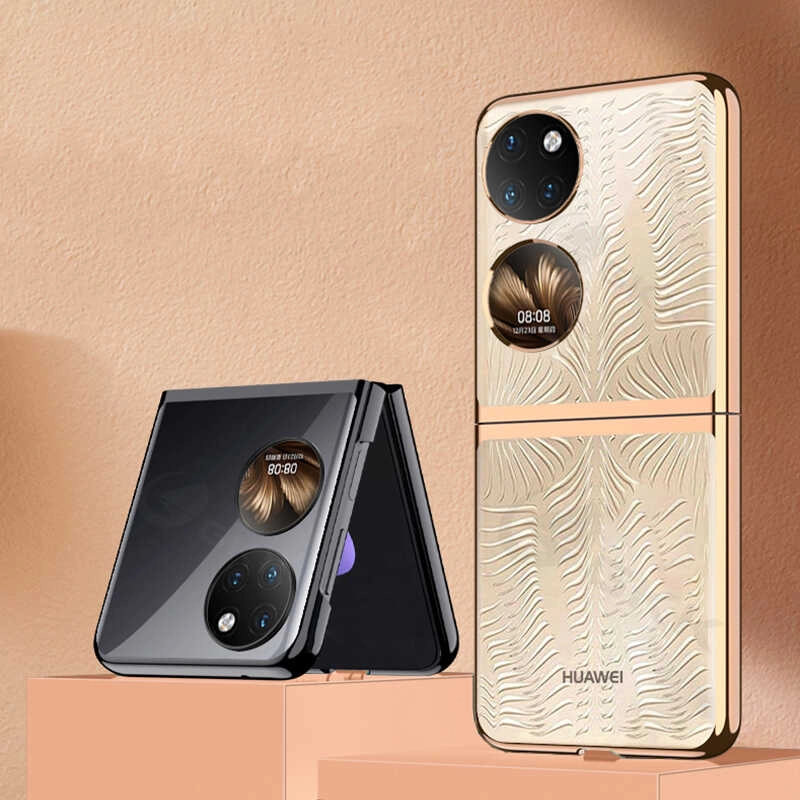 Huawei Uyumlu P50 Pocket Kılıf Zore Kıpta Kapak