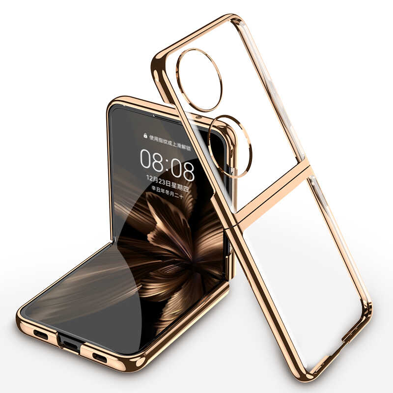 Huawei Uyumlu P50 Pocket Kılıf Zore Kıpta Kapak
