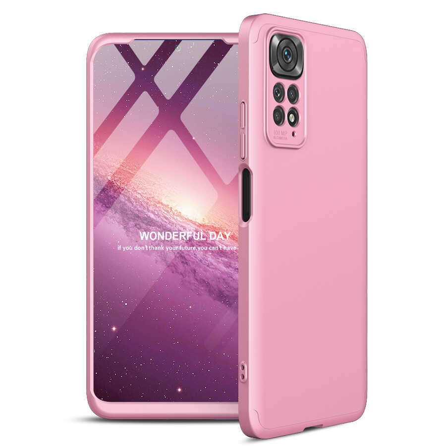 Xiaomi Uyumlu  Redmi Note 11 Global Kılıf Zore Ays Kapak-Rose gold
