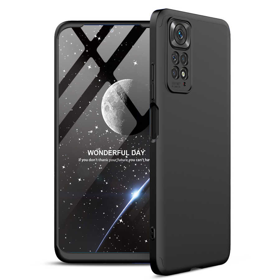 Xiaomi Uyumlu  Redmi Note 11S Global Kılıf Zore Ays Kapak-Siyah