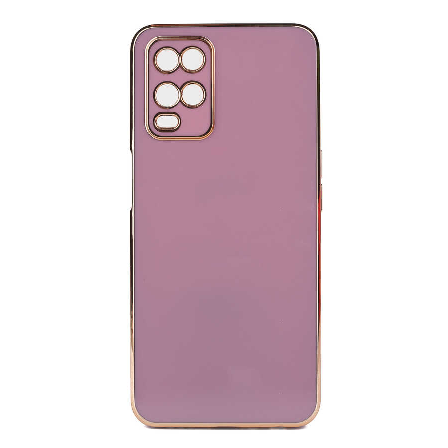 Oppo A54 4G Kılıf Zore Bark Kapak-Mor