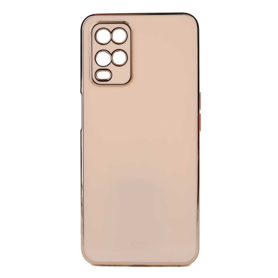Oppo A54 4G Kılıf Zore Bark Kapak-Rose gold