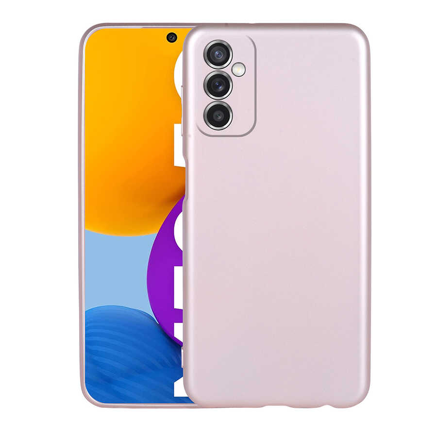 Galaxy Uyumlu M52 Kılıf Zore Premier Silikon Kapak-Rose gold