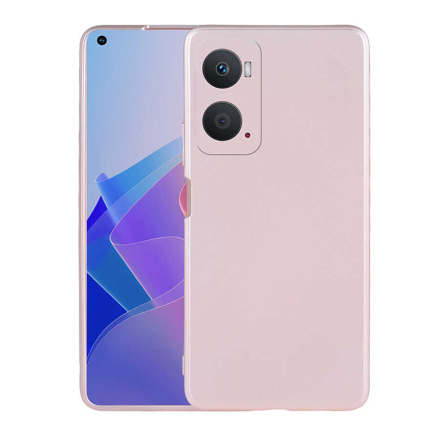 Oppo A96 4G Kılıf Zore Premier Silikon Kapak-Rose gold