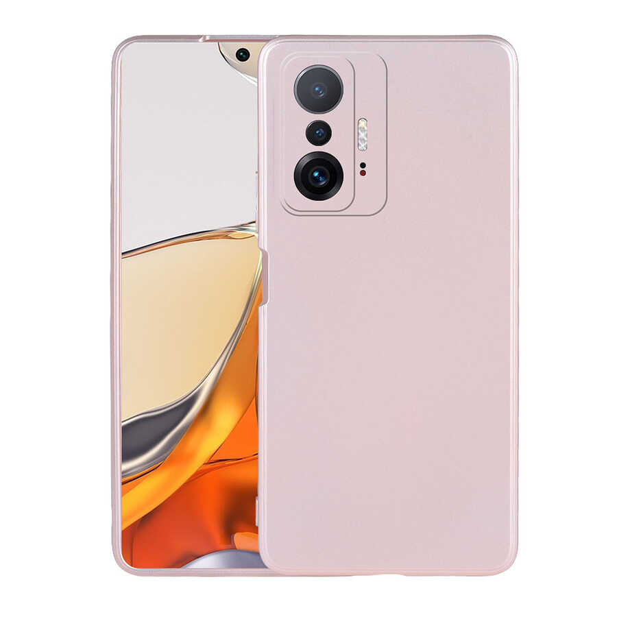Xiaomi Uyumlu  Mi 11T Pro 5G Kılıf Zore Premier Silikon Kapak-Rose gold
