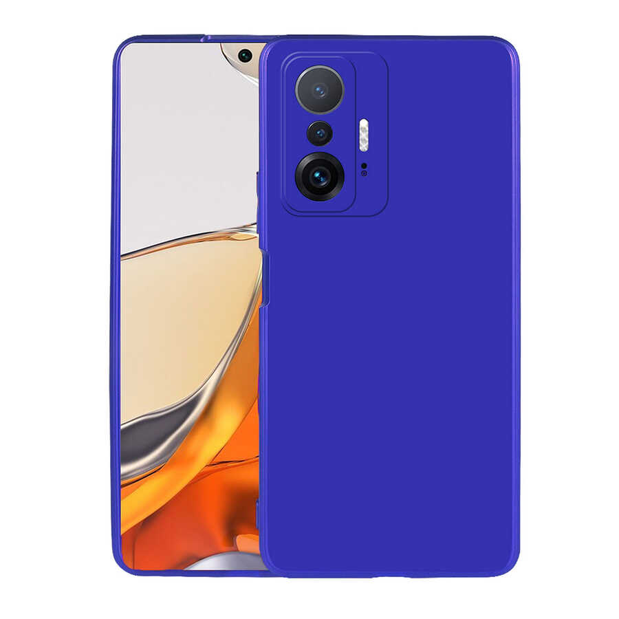 Xiaomi Uyumlu  Mi 11T Pro 5G Kılıf Zore Premier Silikon Kapak-Saks mavi