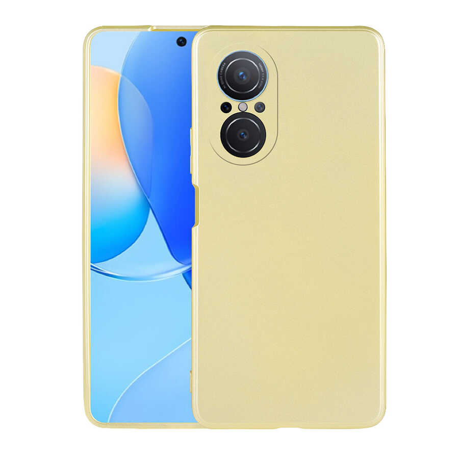 Huawei Uyumlu Nova 9 SE Kılıf Zore Premier Silikon Kapak-Gold