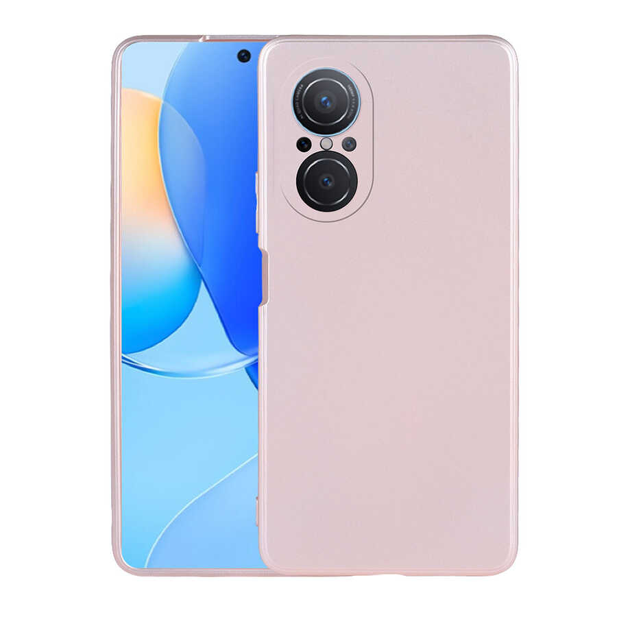 Huawei Uyumlu Nova 9 SE Kılıf Zore Premier Silikon Kapak-Rose gold