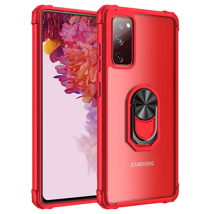 Galaxy Uyumlu S20 FE Kılıf Zore Mola Kapak-Kırmızı
