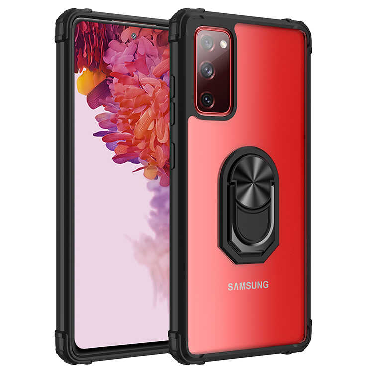 Galaxy Uyumlu S20 FE Kılıf Zore Mola Kapak-Siyah