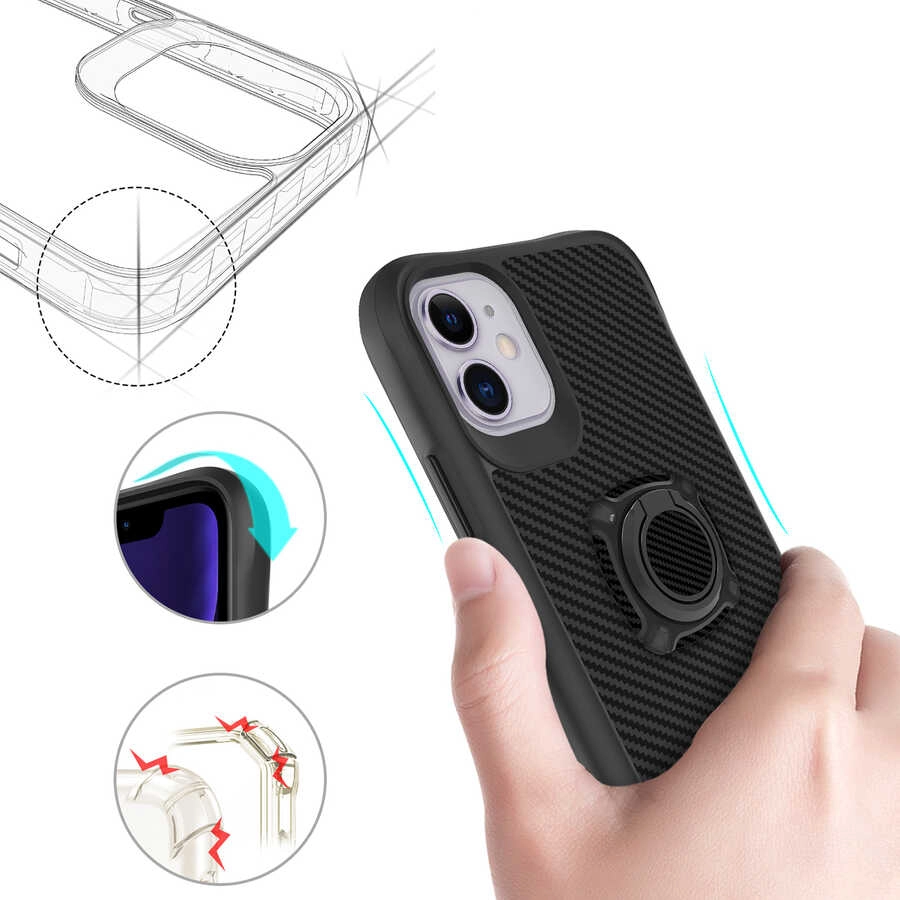 iPhone Uyumlu 12 Kılıf Zore Timo Kapak