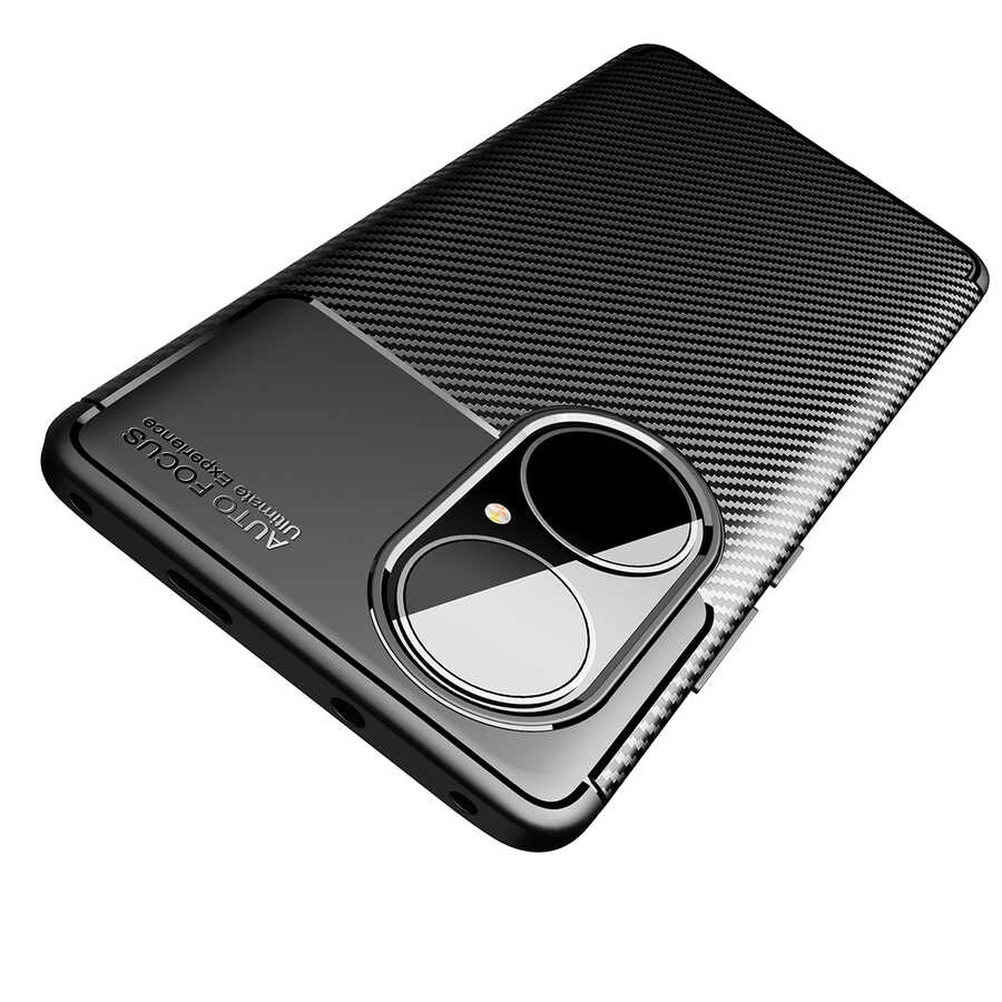 Huawei Uyumlu P50 Pro Kılıf Zore Negro Silikon Kapak