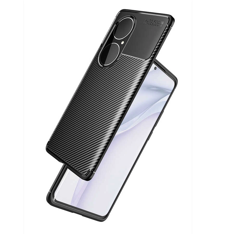 Huawei Uyumlu P50 Pro Kılıf Zore Negro Silikon Kapak