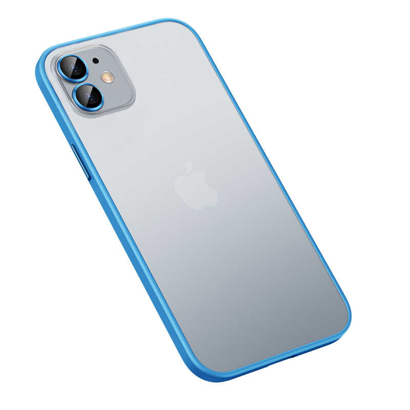 iPhone Uyumlu 11 Kılıf Zore Retro Kapak-Mavi