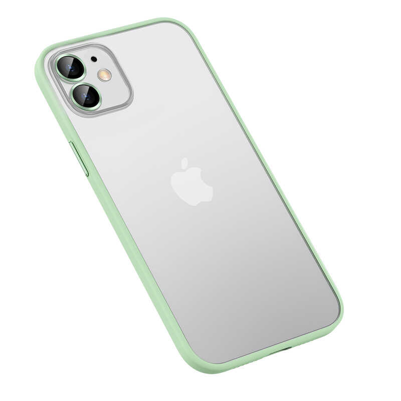 iPhone Uyumlu 11 Kılıf Zore Retro Kapak-Yeşil
