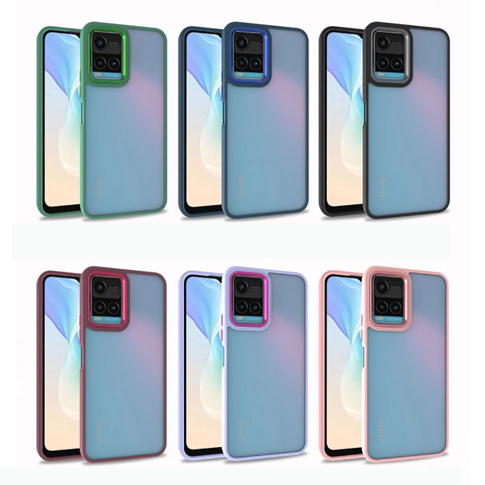 Vivo Y32 Kılıf Zore Flora Kapak-Kırmızı
