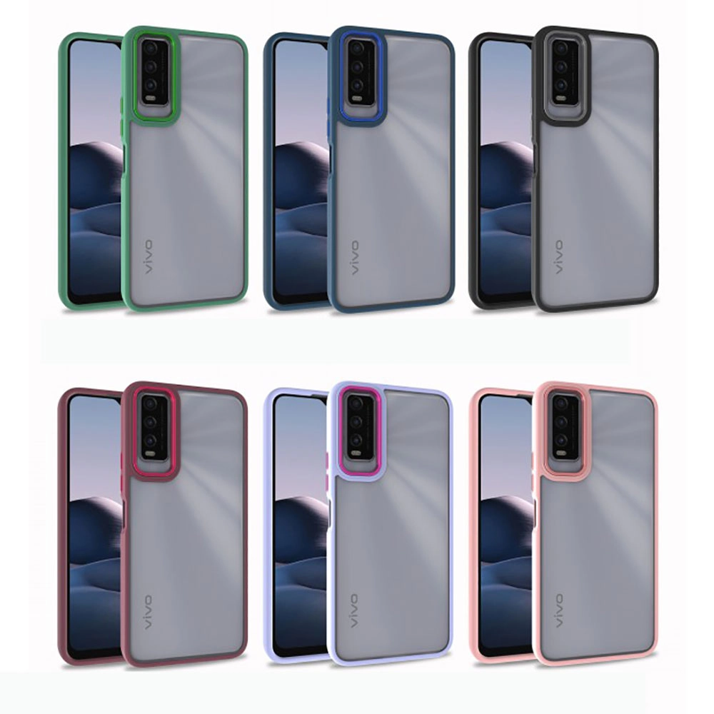 Vivo Y11S Kılıf Zore Flora Kapak-Kırmızı