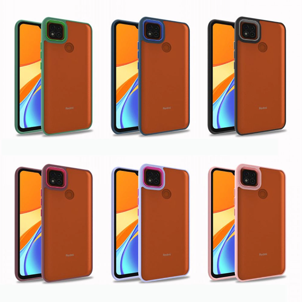 Xiaomi Uyumlu  Redmi 9C Kılıf Zore Flora Kapak-Kırmızı
