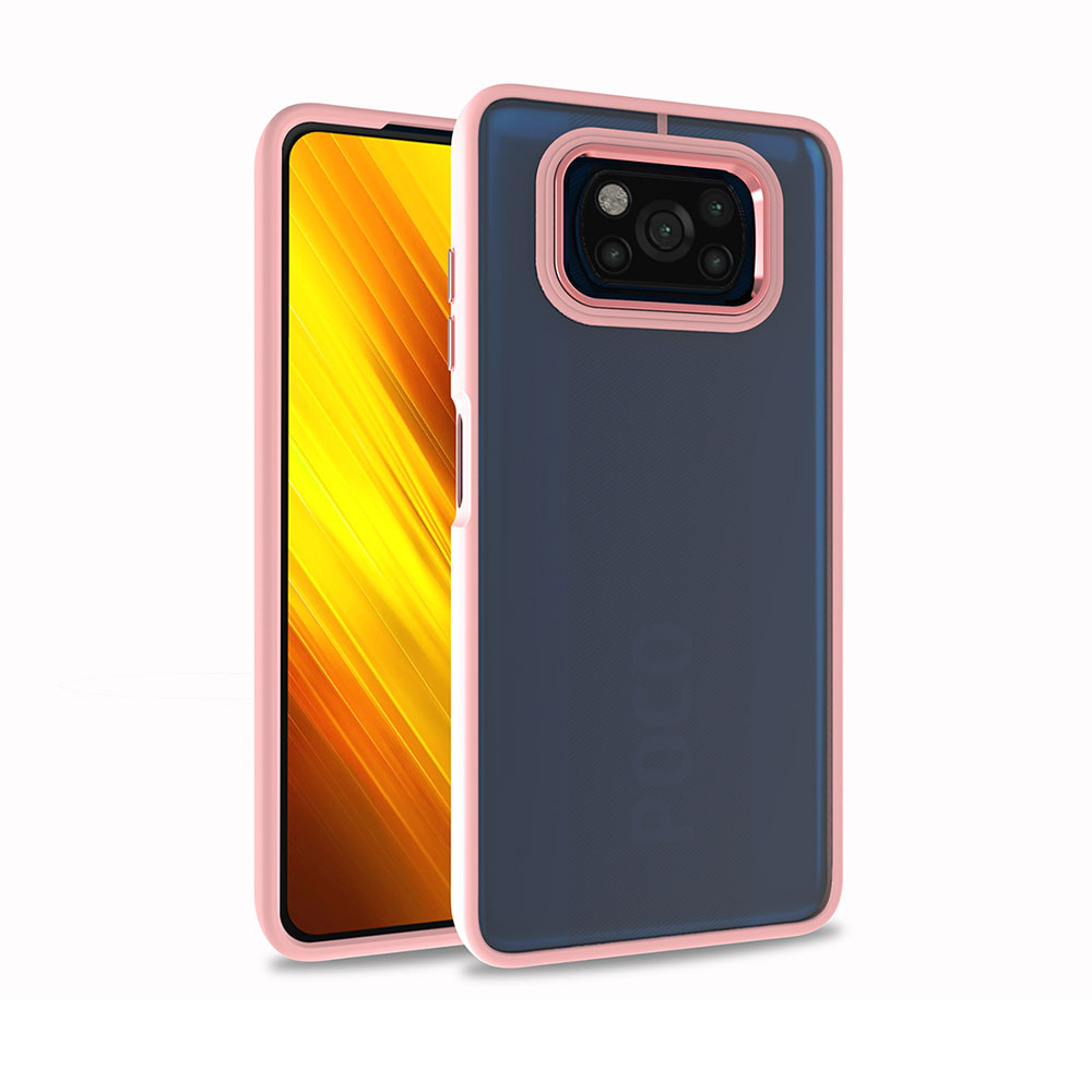 Xiaomi Uyumlu  Poco X3 Kılıf Zore Flora Kapak-Rose gold