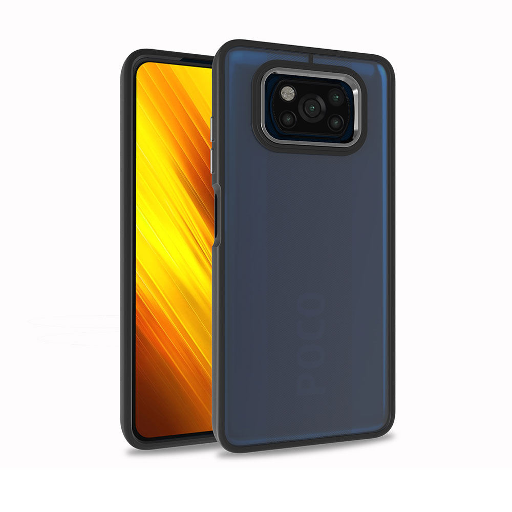 Xiaomi Uyumlu  Poco X3 Kılıf Zore Flora Kapak-Siyah