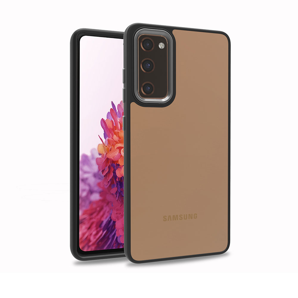 Galaxy Uyumlu S20 FE Kılıf Zore Flora Kapak-Siyah