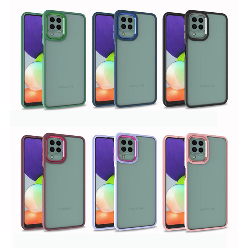Galaxy Uyumlu M32 Kılıf Zore Flora Kapak-Kırmızı