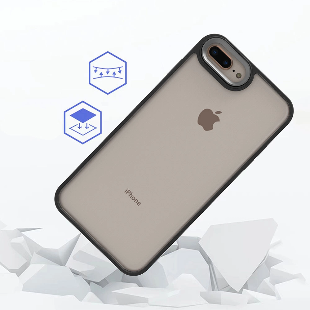 iPhone Uyumlu 8 Plus Kılıf Zore Flora Kapak-Kırmızı