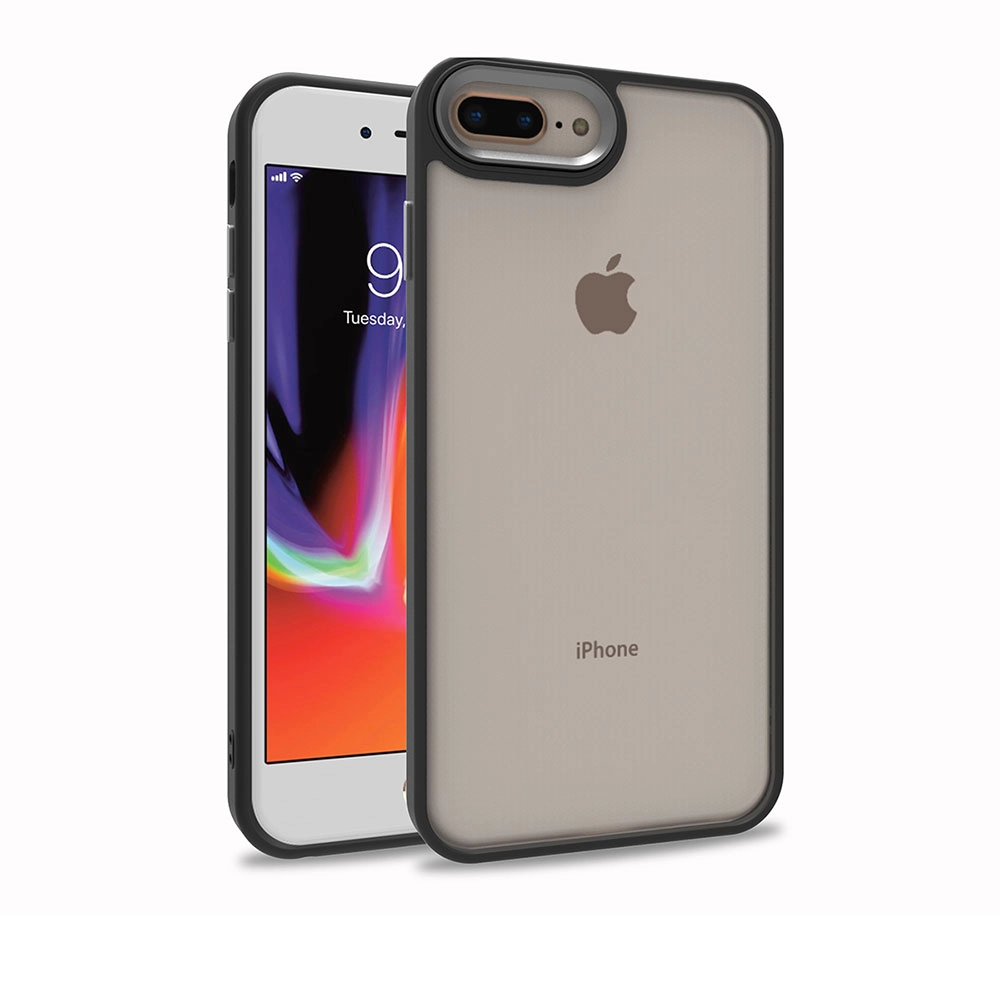 iPhone Uyumlu 7 Plus Kılıf Zore Flora Kapak-Kırmızı