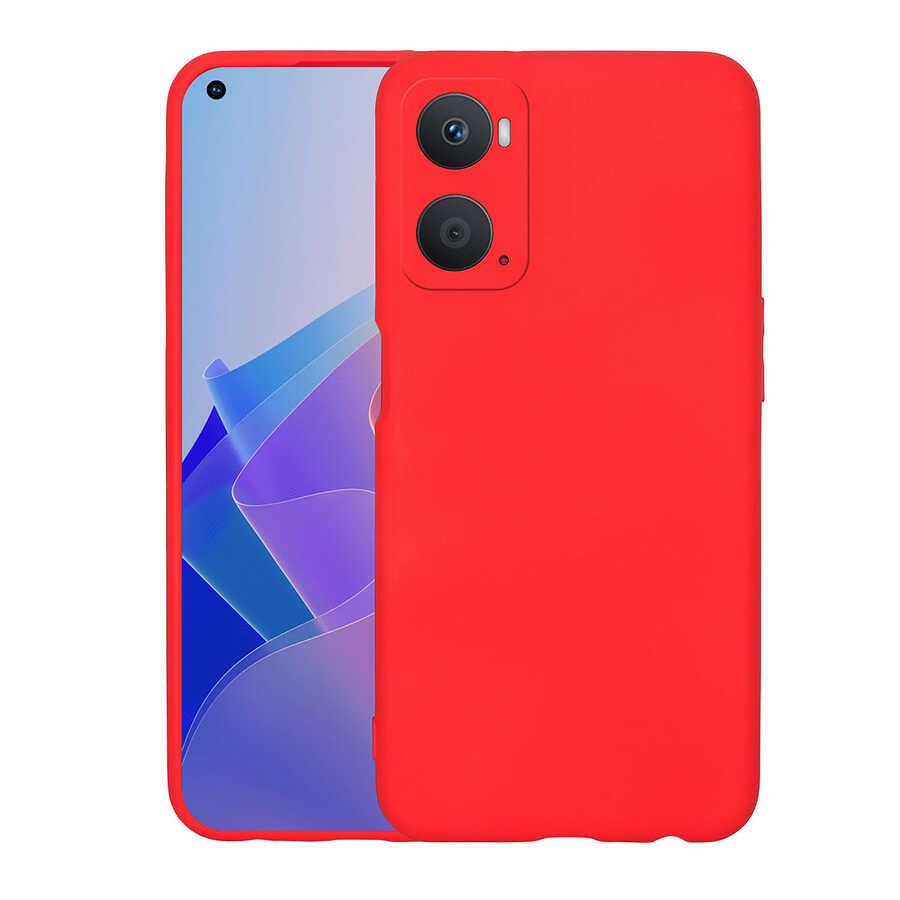 Oppo A96 4G Kılıf Zore Mara Lansman Kapak-Kırmızı