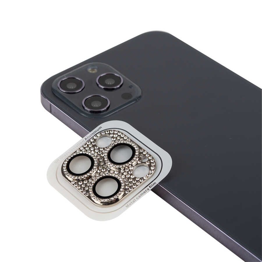 iPhone Uyumlu 11 Pro Zore CL-08 Kamera Lens Koruyucu-Gümüş