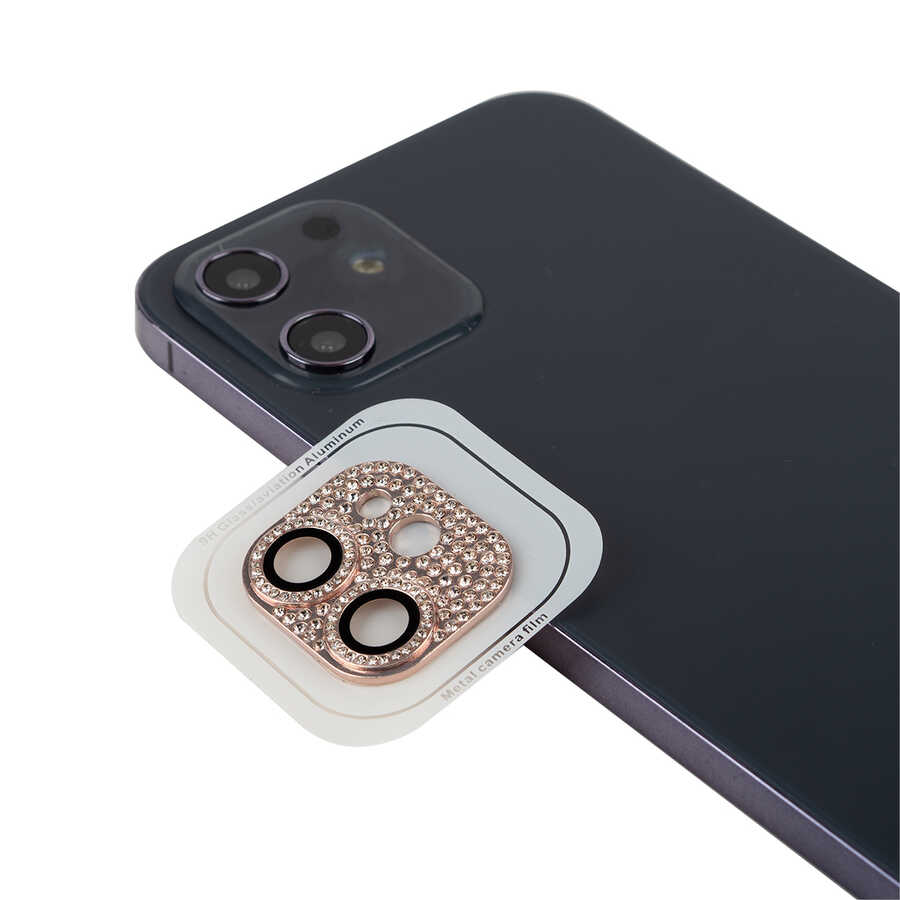 iPhone Uyumlu 12 Mini Zore CL-08 Kamera Lens Koruyucu-Pembe