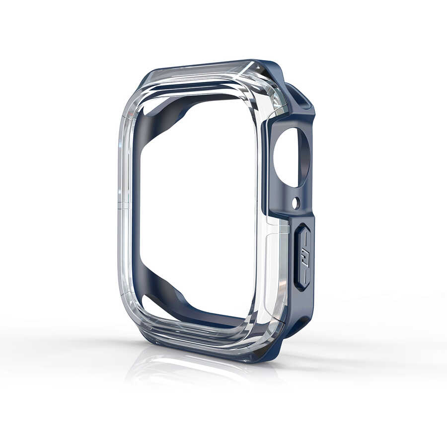 Watch 40mm Zore Watch Gard 08 Sert PC + Silikon Koruyucu-Lacivert