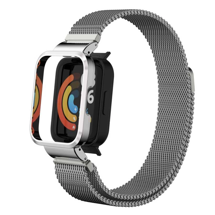 Xiaomi Uyumlu  Redmi Watch (Mi Watch Lite) Zore KRD-58 Metal Kordon
