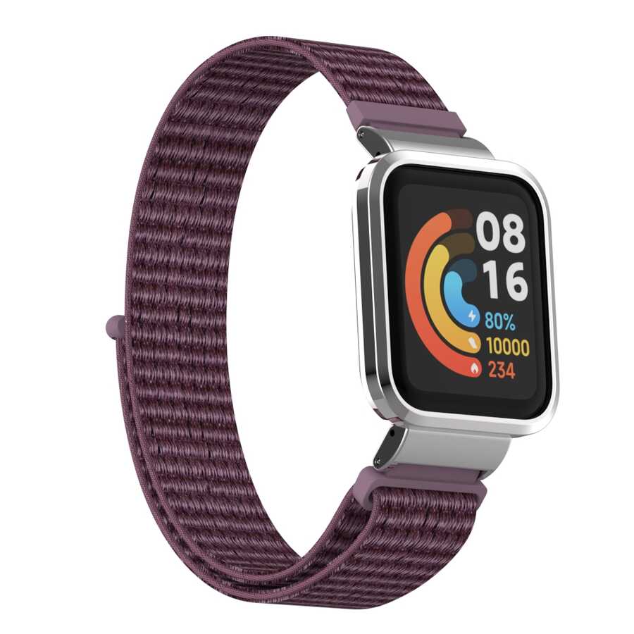 Xiaomi Uyumlu  Redmi Watch (Mi Watch Lite) Zore KRD-61 Hasır Kordon-No10