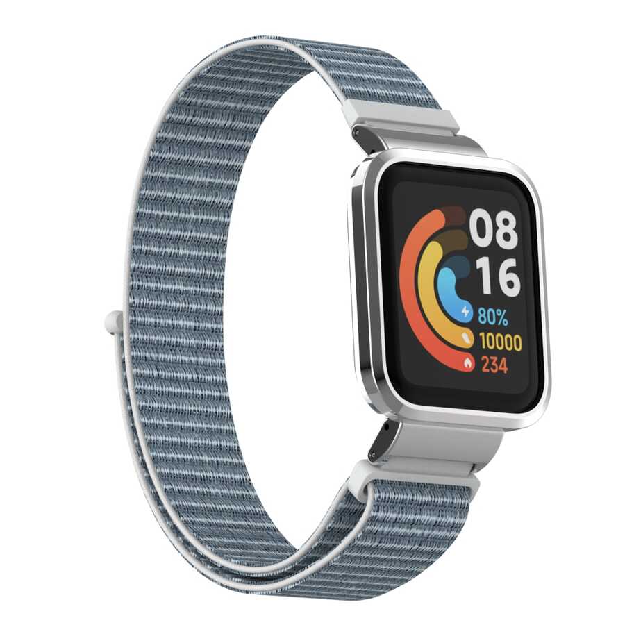 Xiaomi Uyumlu  Redmi Watch (Mi Watch Lite) Zore KRD-61 Hasır Kordon-No11