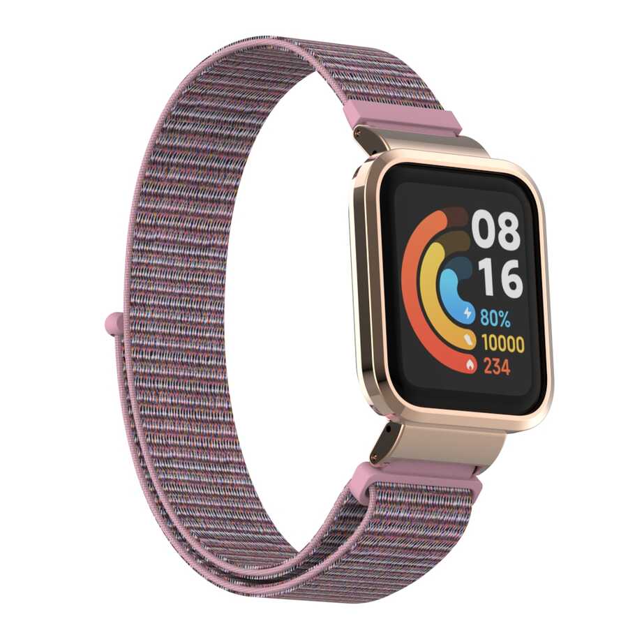 Xiaomi Uyumlu  Redmi Watch (Mi Watch Lite) Zore KRD-61 Hasır Kordon-No16