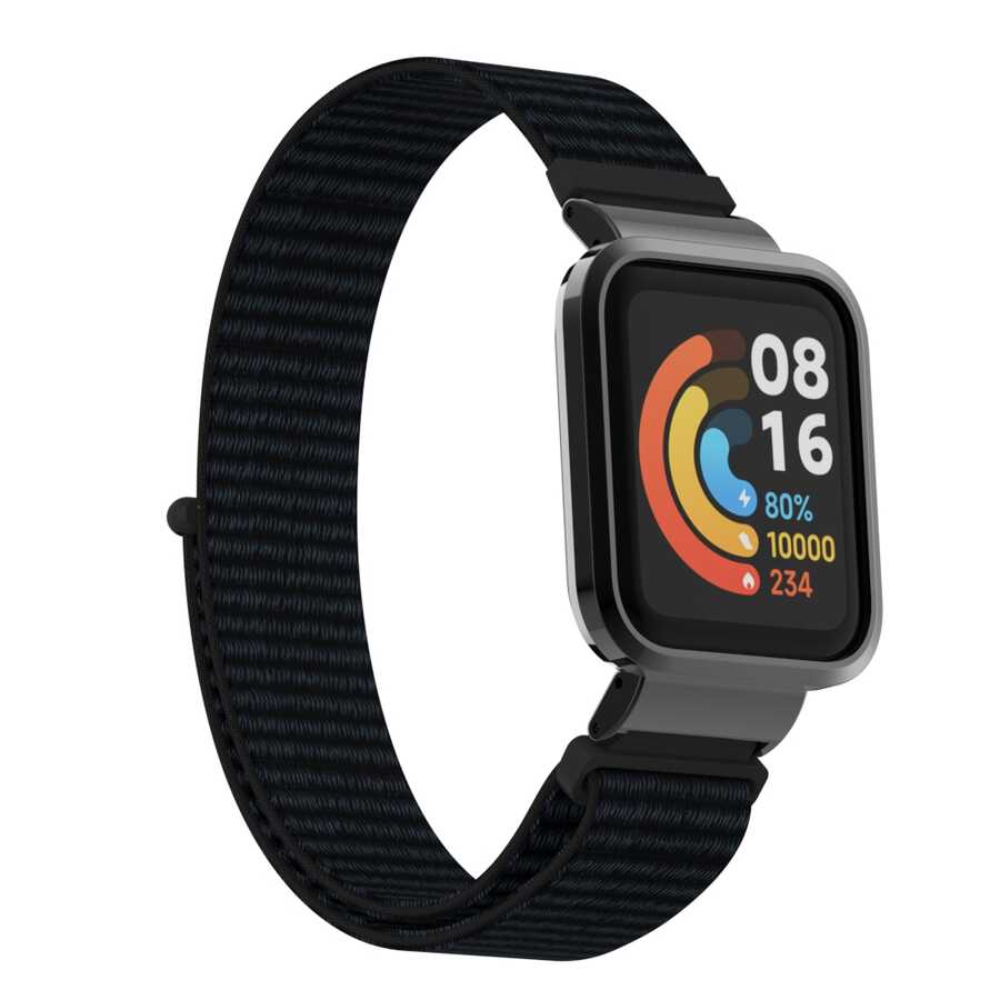 Xiaomi Uyumlu  Redmi Watch (Mi Watch Lite) Zore KRD-61 Hasır Kordon-No2