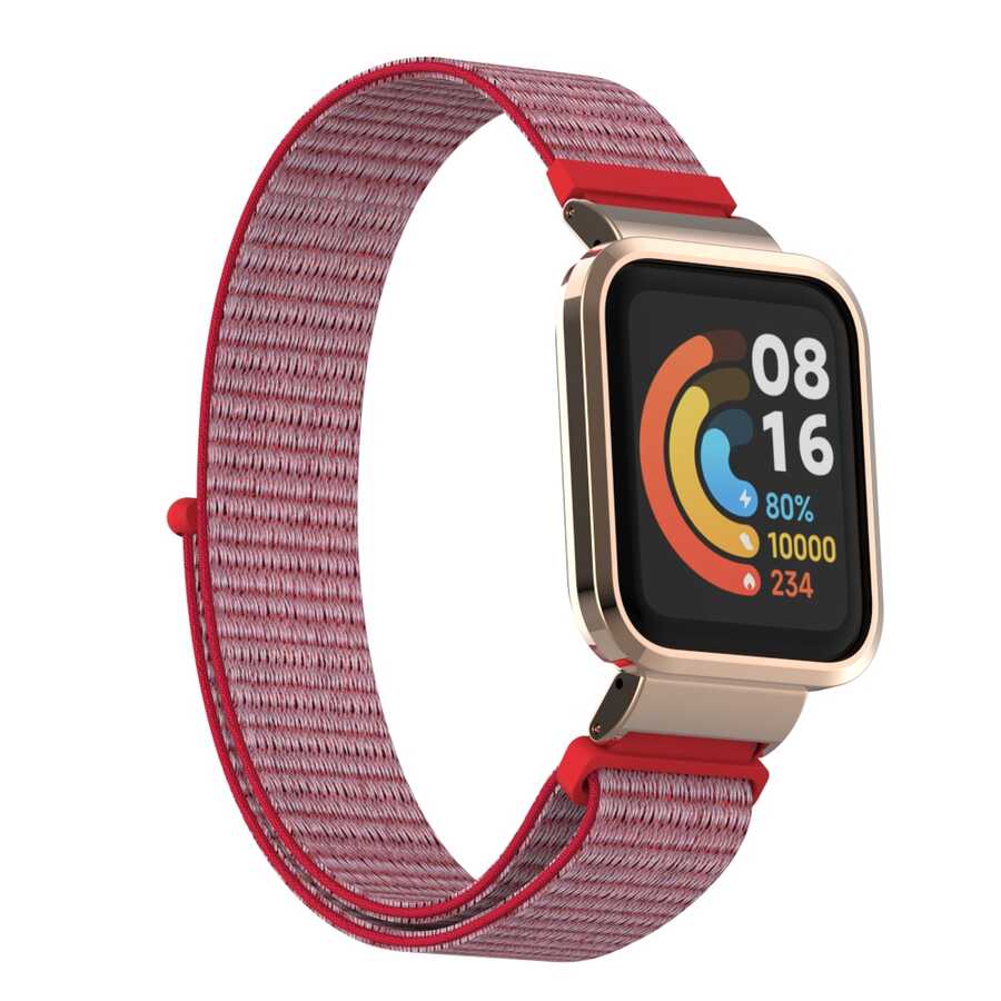 Xiaomi Uyumlu  Redmi Watch (Mi Watch Lite) Zore KRD-61 Hasır Kordon-No20