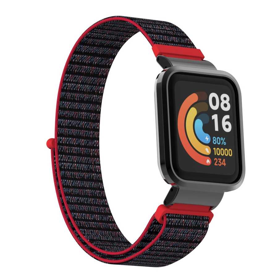 Xiaomi Uyumlu  Redmi Watch (Mi Watch Lite) Zore KRD-61 Hasır Kordon-No3