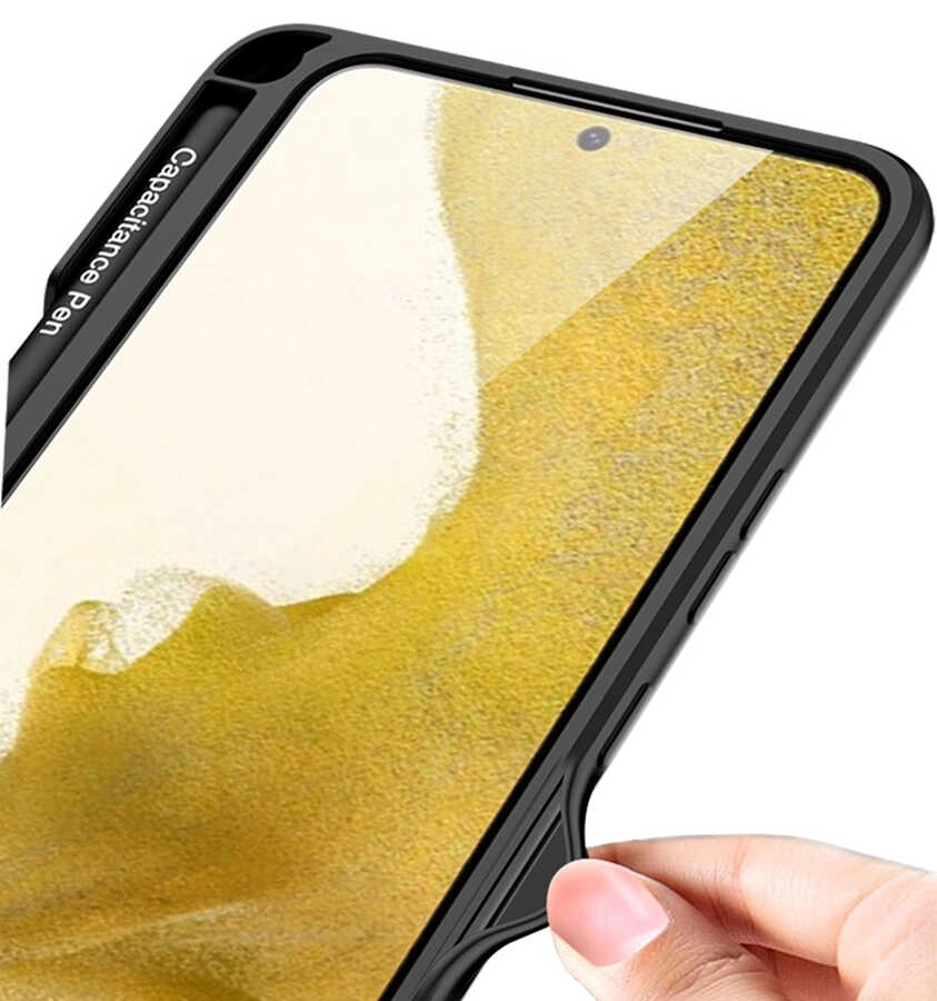Galaxy Uyumlu S22 Kılıf Zore Kalemli Kıpta Kapak