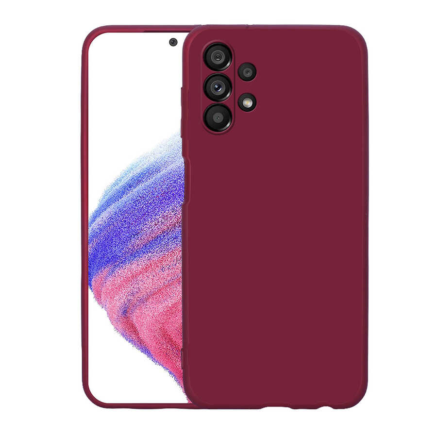 Galaxy Uyumlu A73 Kılıf Zore Mara Lansman Kapak-Koyu mor