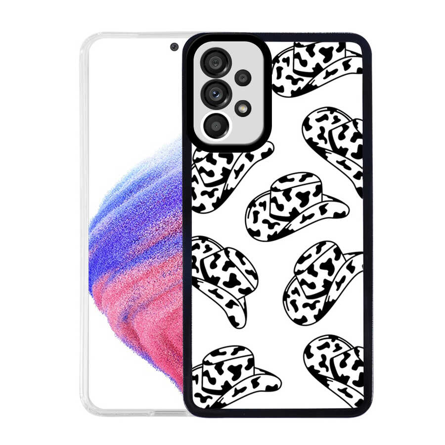 Galaxy Uyumlu A13 4G Kılıf Zore M-Fit Desenli Kapak-Hat no5