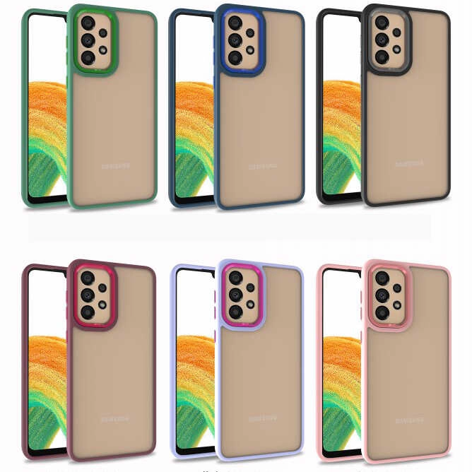 Galaxy Uyumlu A52 Kılıf Zore Flora Kapak-Kırmızı